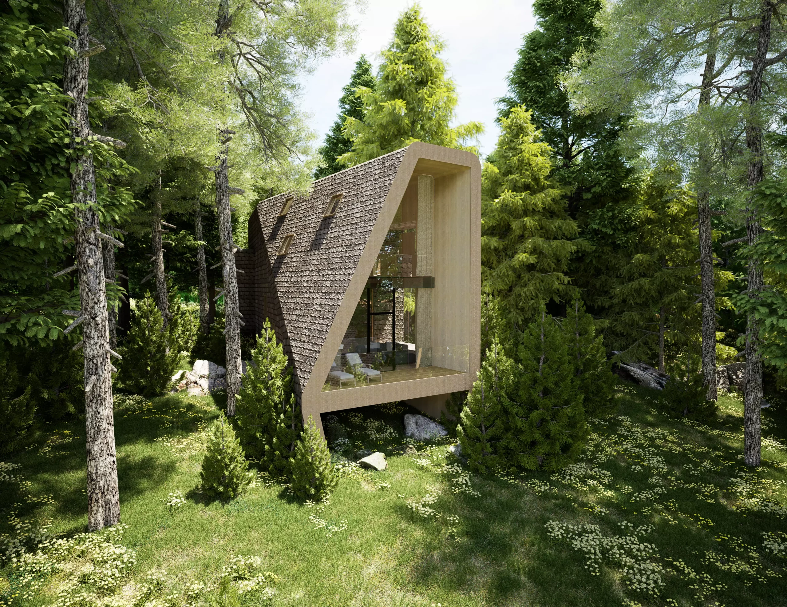 Ecotectura Hotelarchitektur Projekt Waldhaeuser 2