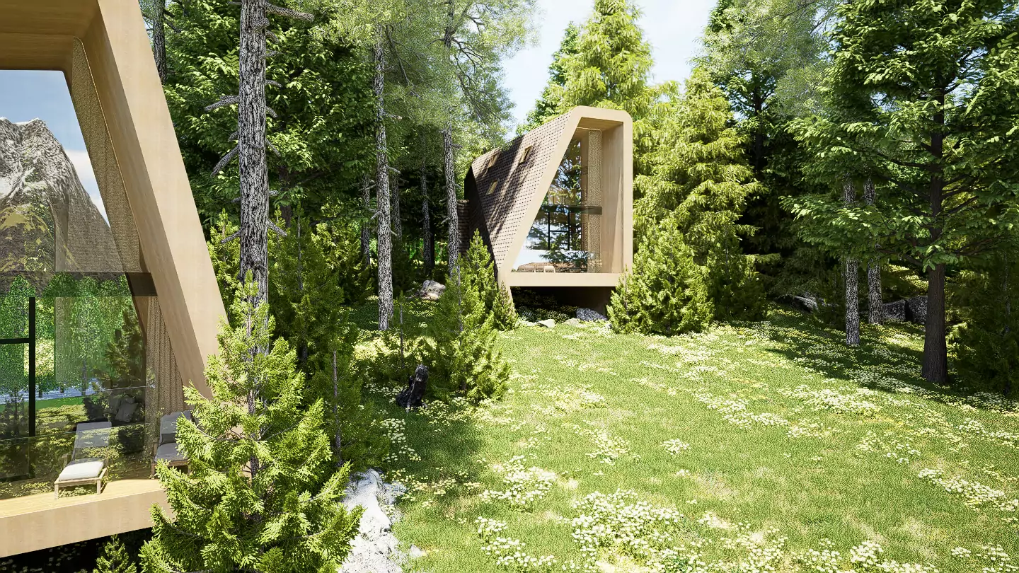 Ecotectura Hotelarchitektur Projekt Waldhaeuser 4